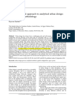 A Configurational Approach To Analytical Urban Design