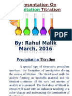 Precipitation Titration