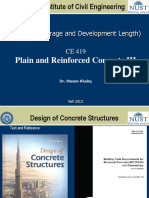 CE 419 Lec 1 Bond and Developement Length