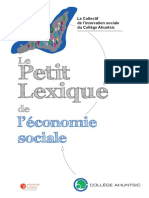 Le Petit Lexique de L'economie Sociale