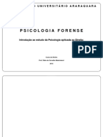 Psicologia Forense Apostila de Psicologia Forense Turma A