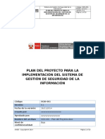 SGSI 001 Plan Del Proyecto