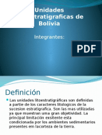 Unidades Litoestratigraficas de Bolivia