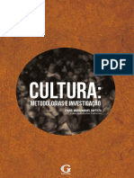 Cultura - Metodologias e Investigação (E-Book)