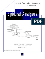 Epidural Analgesia - A Self-Directed Learning Module 3rd