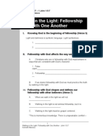 Walking in The Light: Fellowship With One Another: I. Knowing God Is The Beginning of Fellowship (Verse 5)