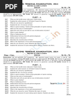 Cbse Class 11 Physical Education Sample Paper Sa2 2014