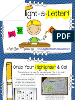 Highlight A Letter Letter Identification