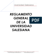 Reglamento General UNISAL