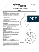 Medidor de Placa Orificio M410-Hoja Técnica