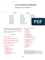 (Specification For Shotcrete (ACI 506.2-95 PDF