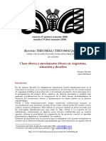 Clase Obrera y Movimiento Obrero en Argentina, Situación y Desafíos