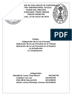 La Ley Procesal, Jurisdicción y Competencia