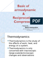 Basic of Thermo & Reciprocating Compressor