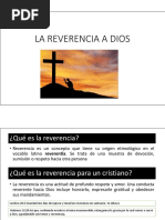 La Reverencia A Dios