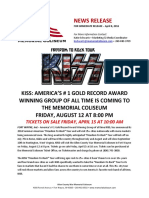 KISS Press Release