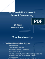 Oc Casc Confidentiality Issues For School Counselors 3-17-2015