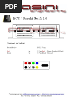 ECU: Suzuki Swift 1.6: Connect As Below