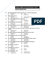 Multiple Choice Questions: Journal - The First Phase of Accounting Cycle