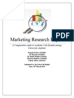 Marketing Research Report