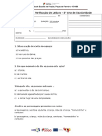 Ficha de Verificação Do Conto Asssobiando À Vontade