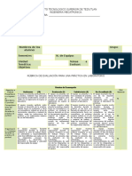 Rubrica para Desarrollo de Practica