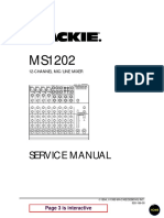 Mackie MS1202 Service Manual