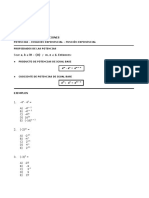 Potencias - Ecuacion y Funcion Exponencial