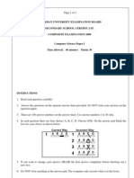 AKUEB SSC-II Computer Science Paper I Composite '08