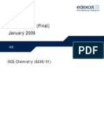 Unit 5 Jan 2009 MS Chemistry Edexcel