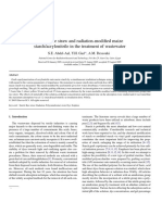 Use of Rice Straw and Radiation-Modified Maize Starch/acrylonitrile in The Treatment of Wastewater