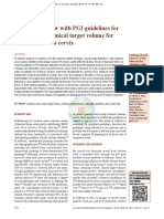 Literature Review With PGI Guidelines For Delineation of Clinical Target Volume For Intact Carcinoma Cervix