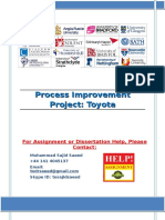 Process Improvement Project: Toyota