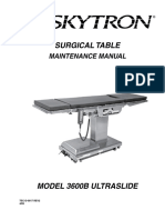 Skytron Table Manual