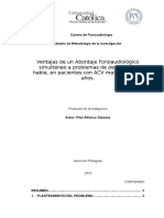 Terapia Fonoaudiologica Simultánea en Paciaentes Con ACV