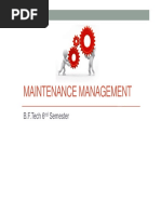 Maintenance Management