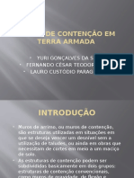 Muros de Contenção em Terra Armada - Apresentação