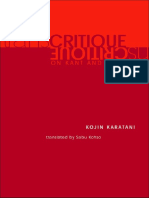 Karatani, Kojin - Transcritique On Kant and Marx