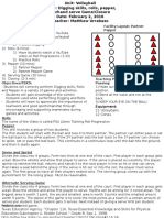 Volleyball Lesson Plan