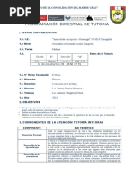 Programación Bimestral de Tutoria