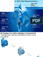 0115 Iceberg Diagram With Text Representation Powerpoint Template