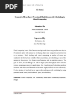 Geometric Mean Based Prioritized Multi Queue Job Scheduling in Cloud Computing