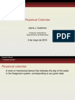 Perpetual Calendar: Jaime J. Gutiérrez