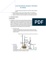 Sustancias Liquidas y Criterios de Pureza