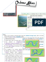 Main Stem River Landform: Oxbow Lake A Wide Meander Cut Off Create A Lake