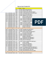 Exam Timetable 2010