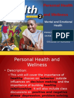 Personal Health-Emotional Mental