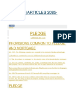 Pledge (Articles 2085-2123)