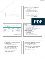 Econometrics I, Lecture 3: Fn. Form What Does "Linear" Mean?