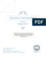 Design For X: Design and Engineering KTU Module-4